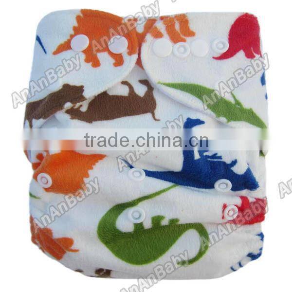Minky Prints Baby Cloth Diapers Washable Diaper Nappies