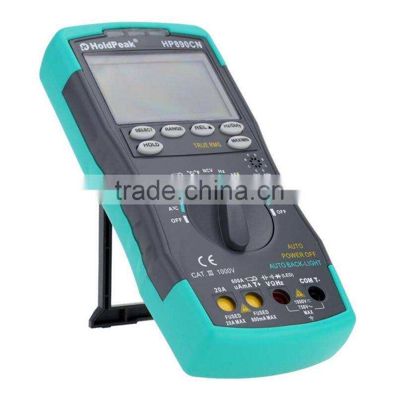 HoldPeak HP-890CN HP890CN LCD Digital Multimeter DMM with NCV Detector DC AC Voltage Current Meter Resistance Diode Capaticance