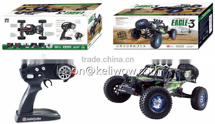 1/12 scale electric rc vehicle high speed racing car with 4WD 2.4G