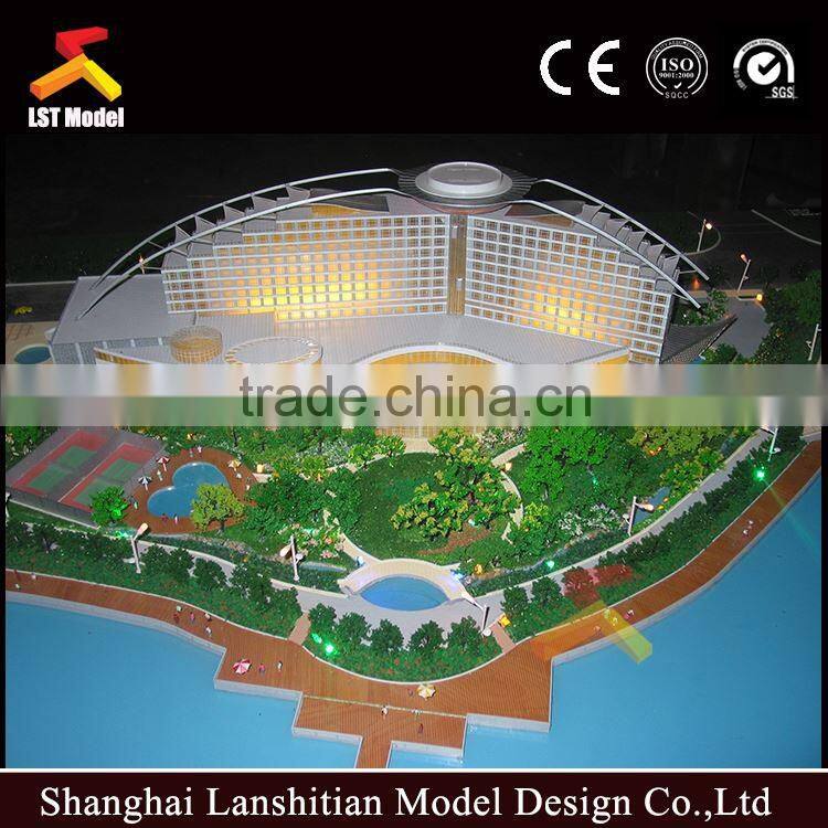 1:150 scale apartment building modern house models