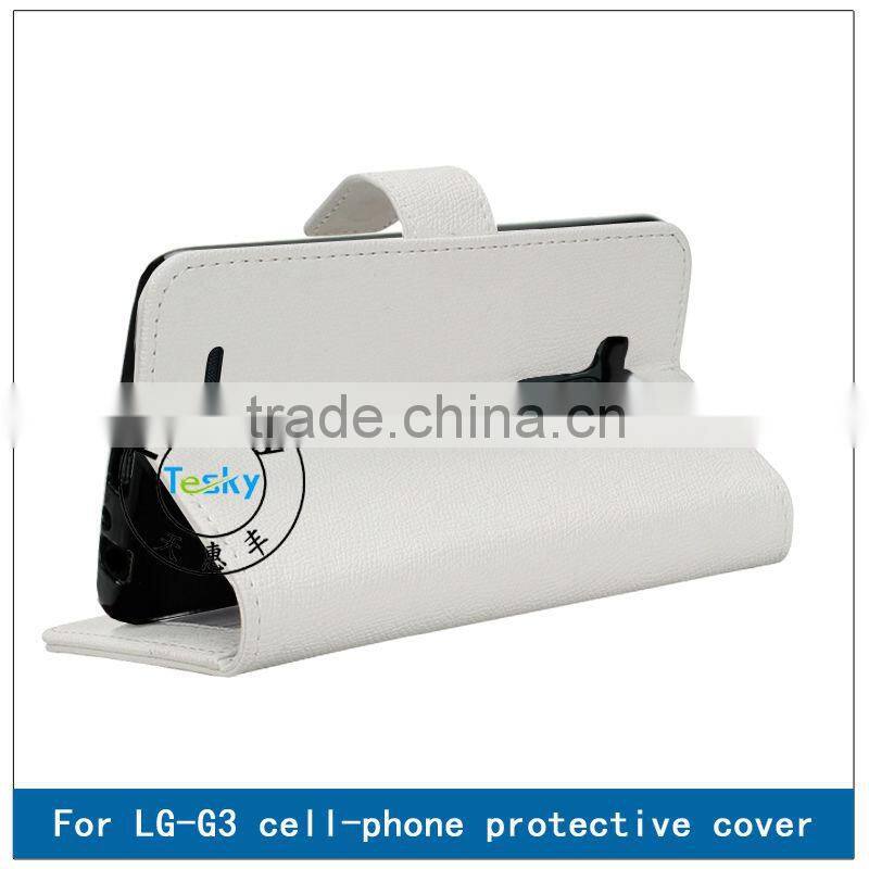 FOLIO CASE FOR LG G3,HOT SELLING FAUX LEATHER BODY COVER CASE FOR LG G3