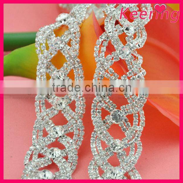 fashion design bling bling crystal cup rhinestone chain head jewelry WRC-229
