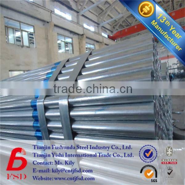 Q235 BS1387 Galvanized Round Section Pipe Manufacturer