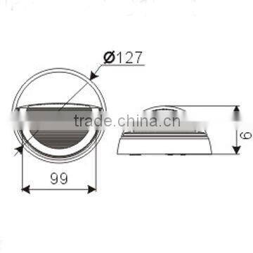 FREIND IP54 3W round outdoor led wall light