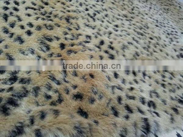 2015 professional polyester solid faux fur fabric