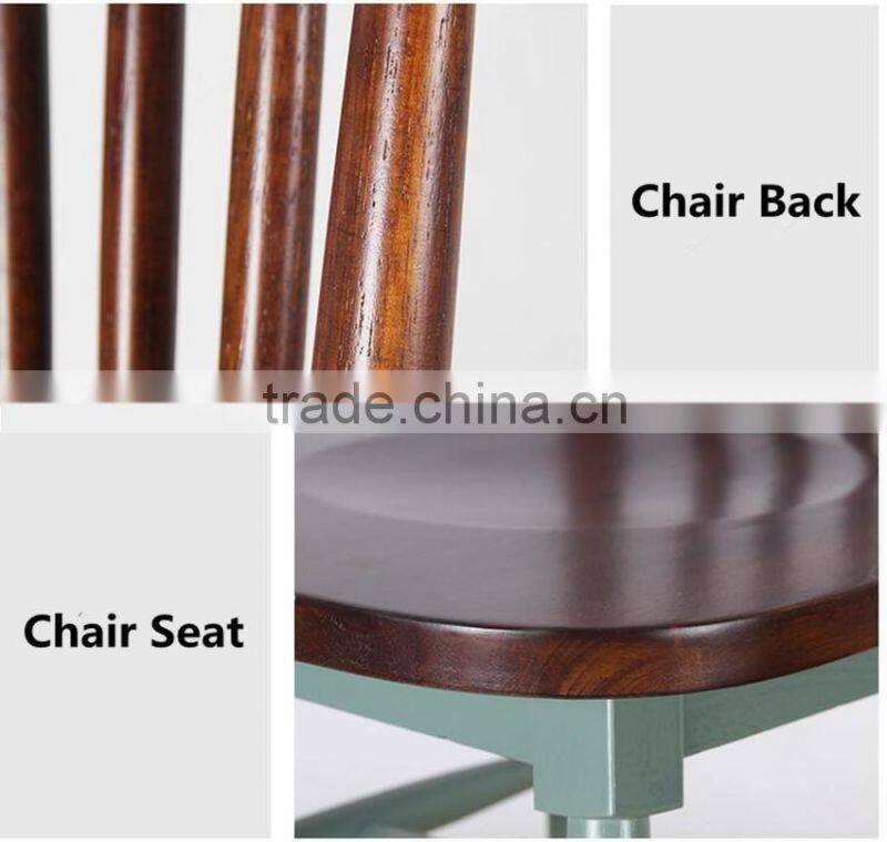 wood Windsor dining Chair for cafe use