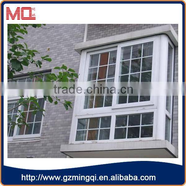China upvc double sliding window with flyscreen