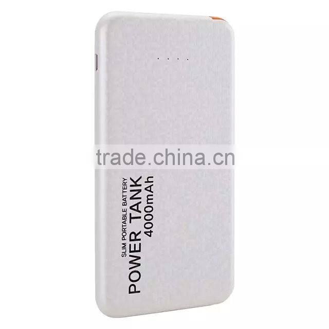 new products 2016 handy charger mobile phone 4000mah powerbanks