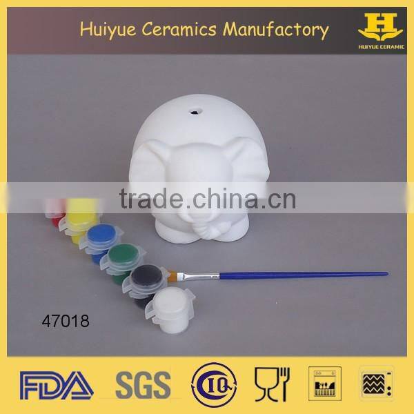 DIY car design money bank diy ceramic money bank paint set painting toys