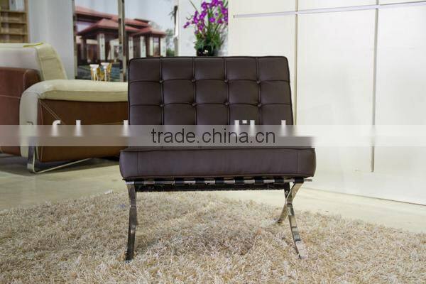 classic living room soft metal frame barcelona chair