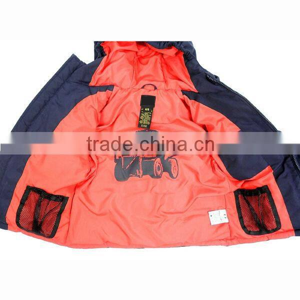 boys warm winter jacket with hood