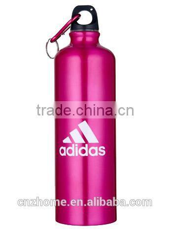 Aluminum Sport bottle with Carabiner easy hold