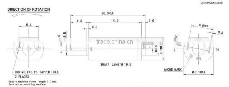 high quality Mini Vibration Motors for dildo and Massager 3.5V(FF-K20)