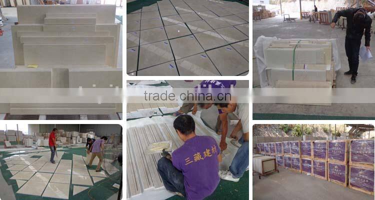 Big size high polish beige strongest marble