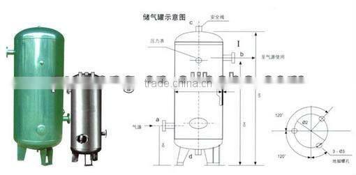 ASME big volume natural gas storage tanks/ pressure vessel