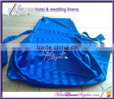 royal blue square top chair covers with side pleats for dining chairs