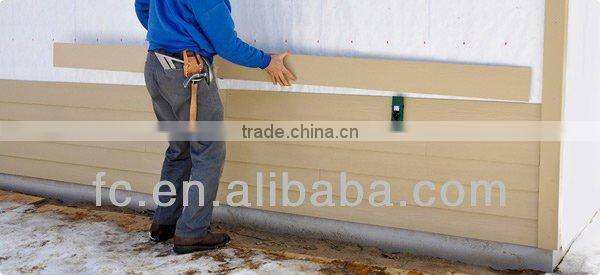 7.5mm thick Smooth and Wood Grain Fiber Cement Weatherboards plank for residential cladding