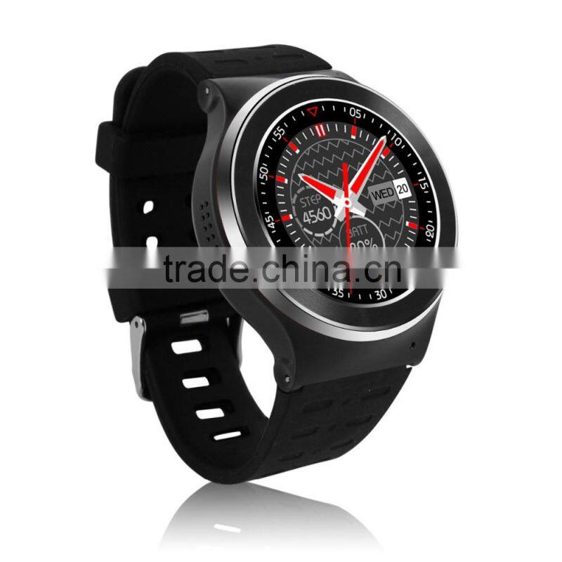 2016 new and hot selling android 5.0 WCDMA 3G watch phone;WIFI; MTK6580M; GPS; BT4.0; quad core; 5.0M pixel;