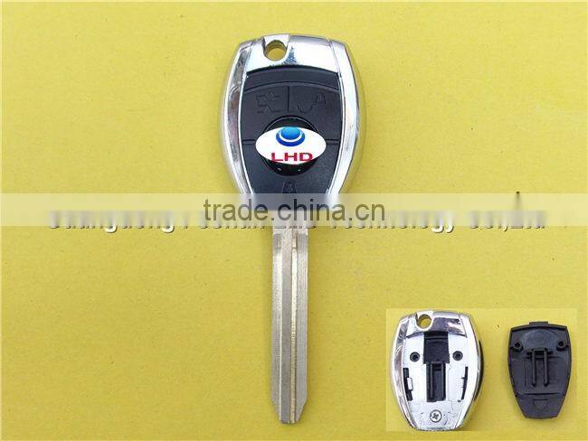 3 buttons blank transponder key shell for Toyota TOY43 blade remote key