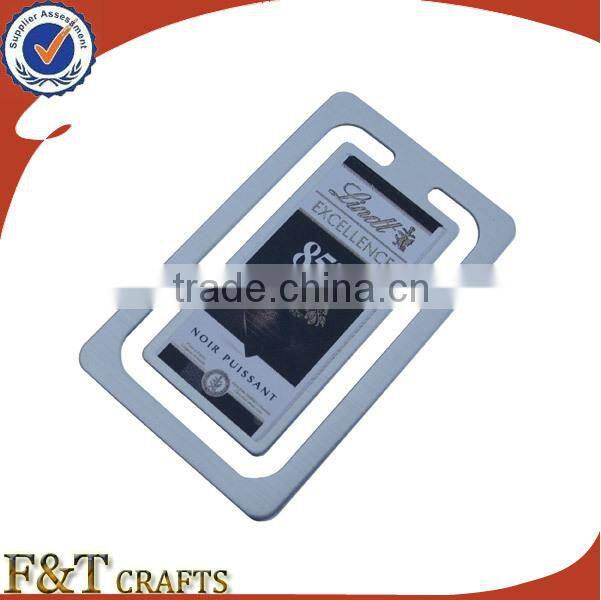 2015 custom round shape blank metal bookmark