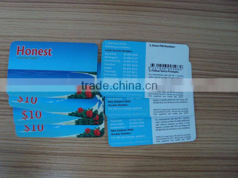 recharge calling card