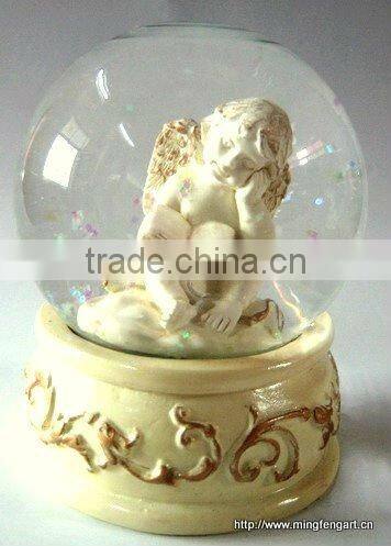 Polyresin Angel Water Globe Decoration Gifts