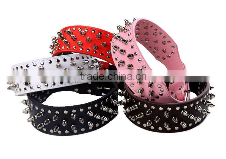 High quality pet dog collar pet collar factory dog collar genuine leather