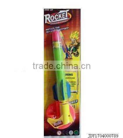 Newest eva rocket shooter toy,foam flying rocket shooting toy,eva shooter toy