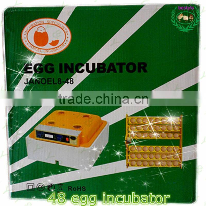 48 eggs brooder Digital Mini egg incubator JN8-48 hygrometer for incubator use chicken egg incubator for sale