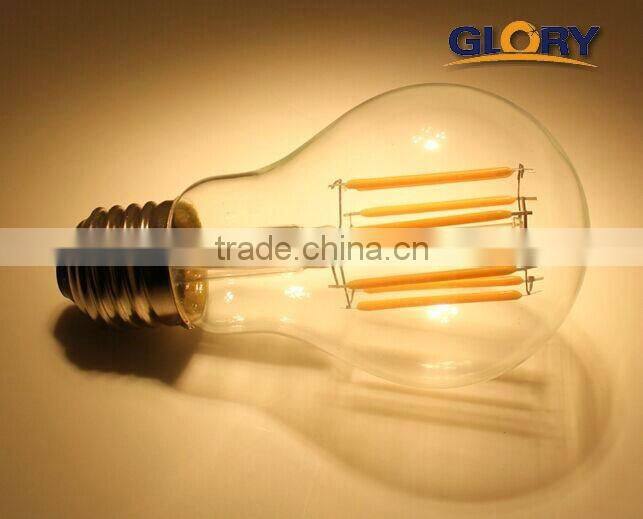 alibaba china E27 8W led flashlighting filament bulb energy saving lamp