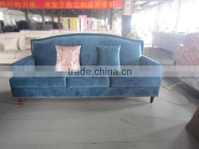 Living room sofa with high back