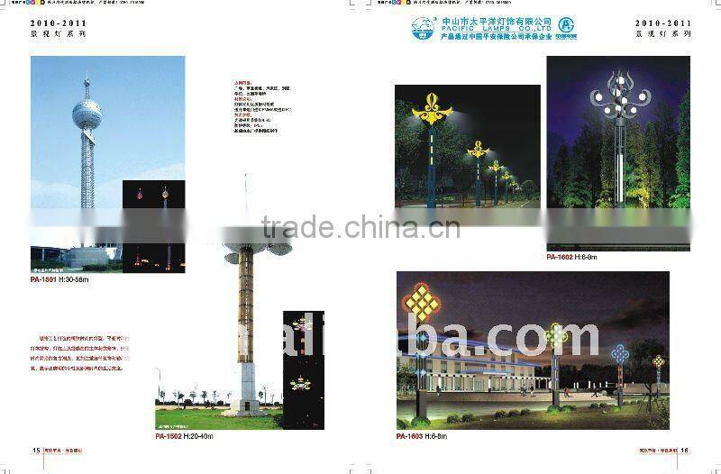 220VLED bulb garden light/ yard lamp (Hot-dip galvanized steel)