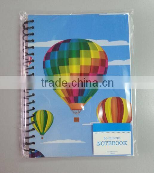 80 Sheets Spiral Notebook With 4C Printing