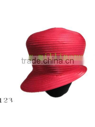 2015 popular and new designed cheap women church hat body/ribbon hat base