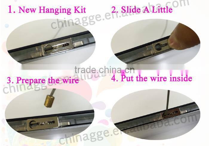 LED Illuminated Window Dispay Edge Lit Frame Acrylic Crystal Edge Lit LED Poster Frame