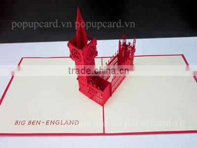 Angle( and star ) Merry Christmas Greeting 3d pop up card