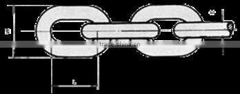Q235 Iron Material Medium Link Chain, Ordinary Mild Steel Link Chain,Normal Welded Point Chain