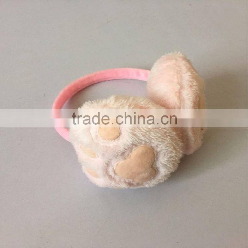 Super adorable winter warm plush earmuffs carton earmuff for child