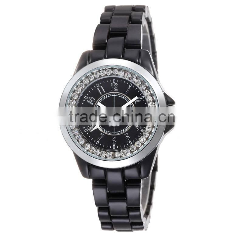 2016 high quality Luxury quartz ceramic band watch
