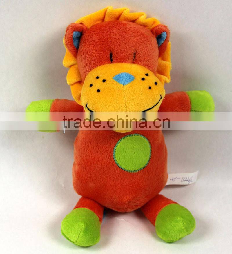 Luckiplus Hot Sale First Class Orange and Green Lion Wonderful Color Macthing Safe Technology Toy For Kids