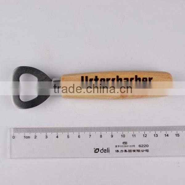 Long Handle Custom Logo Wooden Opener for Promotion