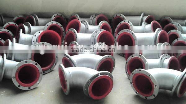 Steel rubber composite pipe for mining