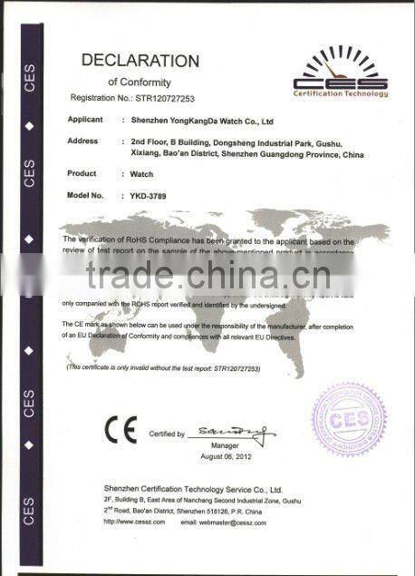 fashion two time watch japan movt quartz watch stainless steel back