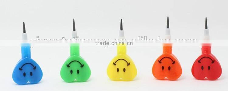 5PCS heart shape Stackable coloring pencils stockable coloring pen