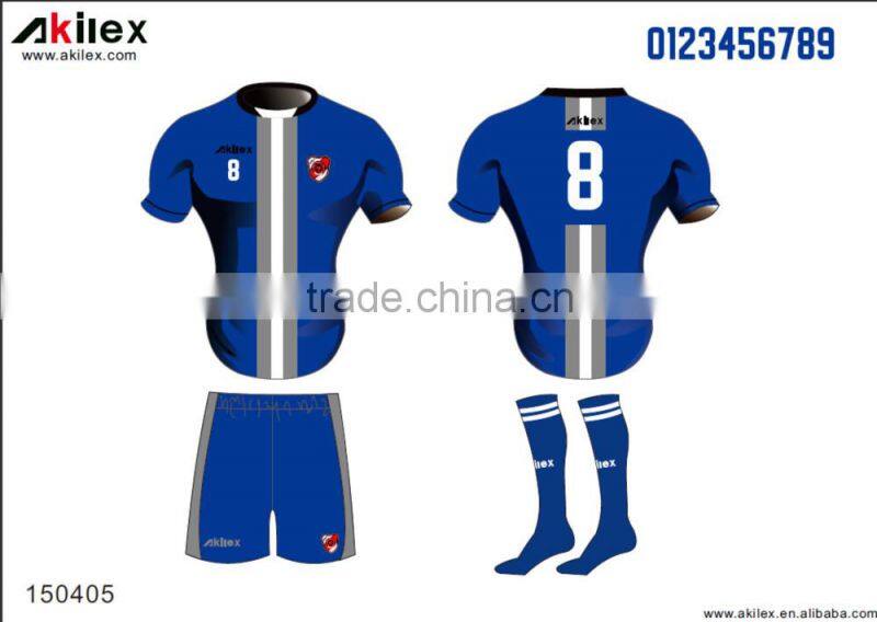 2016 season hot design fully sublimation soccer uniforms