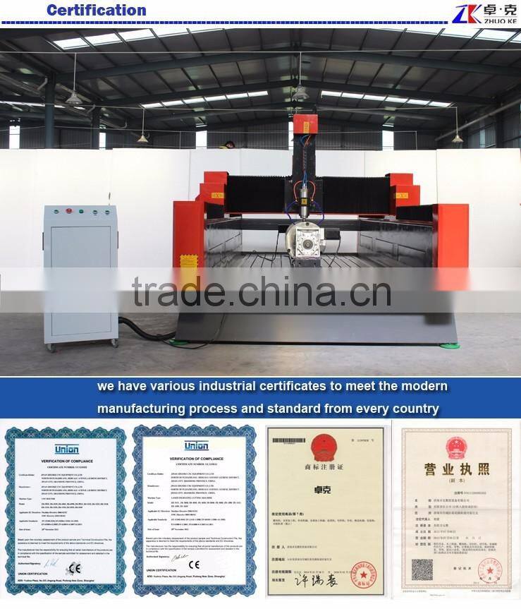 Stone Carving Machine Engraving Machine CNC Router For Stone 1300*2500mm With Z Height 600mm Desktop Computer Control ZK-1325