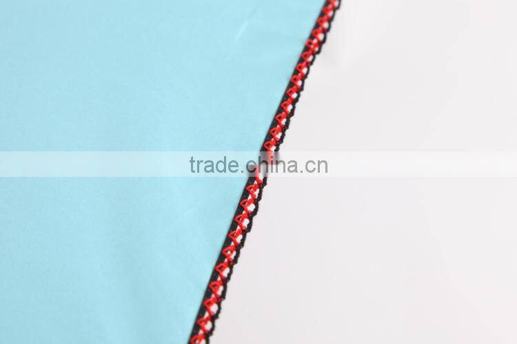 3 fold black gel coated colorful lady Parasol Umbrella, pagoda rainbow umbrella