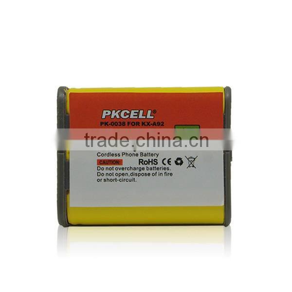 PK-0038 NI-CD AA*3 3.6V cordless phone rechargeable battery 600mah cell for KX-A92