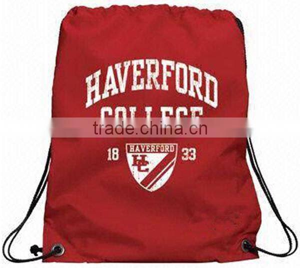 cheap nylon mesh cute drawstring backpack bag