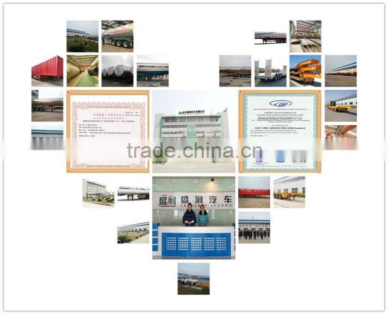 3Axle shengrun low bed semi trailer